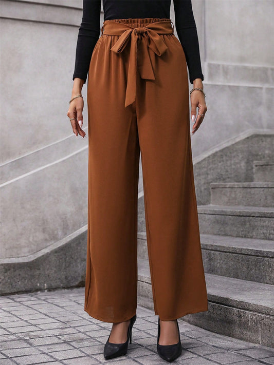 Tied Wide Leg Pants